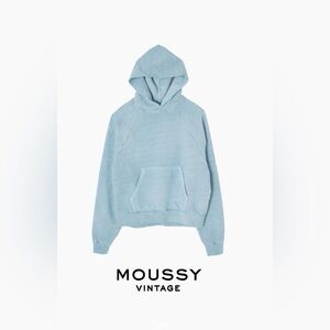 MOUSSY VINTAGE Light Blue Hoodie NWT